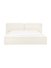 Polsterbett Lennon mit Stauraum, Bezug: 100% Polyester Der hochwe, Gestell: Massives Kiefernholz, FSC, Webstoff Off White, B 140 x L 200 cm