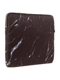 Laptophülle Black Marble für MacBook Pro 13 Zoll, Laptoptasche: Schwarz, marmoriert Aufdruck: Schwarz mit goldfarbener Schrift, 34 x 25 cm