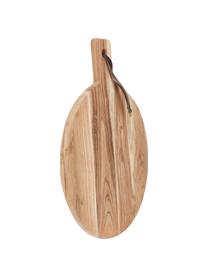 Tagliere in legno di acacia con cinturino in pelle Acacia, Legno di acacia, Ø 33 cm