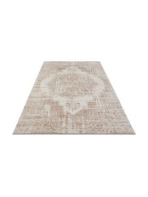 Tapis vintage Garonne, Brun cuivré, beige