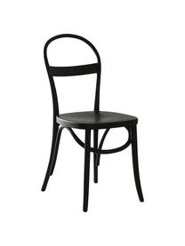 Chaises en bois Rippats, 2 pièces, Noir