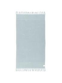 Fouta con flecos Freddy, Reverso: felpa rizada, Verde salvia, An 100 x L 180 cm