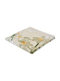 Serviette de toilette en coton pur bio Rosalee, 100 % coton bio, certifié GOTS, Beige, à imprimé, Drap de bain, larg. 70 x long. 140 cm