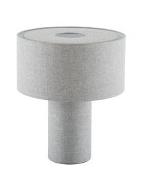 Lámpara de mesa Ron, Pantalla: textil, Cable: plástico, Gris, Ø 30 x Al 35 cm