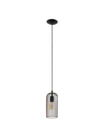 Lampa wisząca Roccamena, Czarny, Ø 13 x W 30 cm