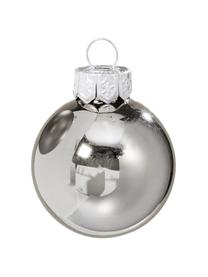 Set de bolas de Navidad Delyn, 24 uds., Vidrio, pintado, Gris perla, Ø 4 cm