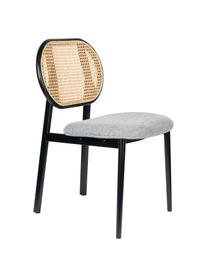 Čalúnená stolička s viedenským výpletom Spike, Sivá, čierna, béžová, Š 46 x H 58 cm