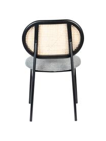 Silla tapizada con tejido vienés Spike, Tapizado: 100% poliéster Alta resis, Estructura: madera de abedul maciza y, Patas: acero con pintura en polv, Gris, negro, beige, An 46 x F 58 cm