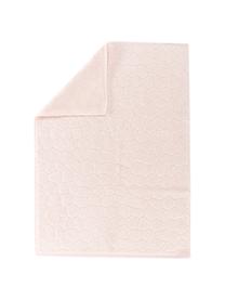 Tappeto bagno Stone, 100% cotone, Rosa chiaro, Larg. 50 x Lung. 70 cm