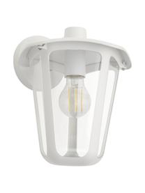 Outdoor wandlamp Monreale, Lampenkap: kunststof, Wit, B 23 x H 28 cm