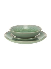 Service de table en porcelaine verte Samoa, 6 personnes (18 élém.), Vert menthe