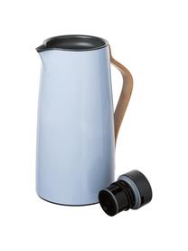 Termo Emma, 1 L, Estructura: acero inoxidable, Asa: madera de haya, Azul, 1,2 L