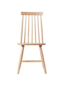 Windsor houten stoelen Milas in bruin, set van 2, Gelakt rubberhout, Bruin, B 52 x D 45 cm