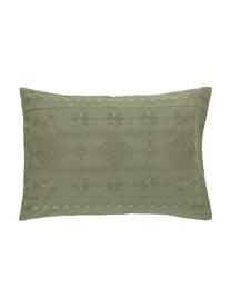 Taie d'oreiller 50x70 coton brodé vert Elaine, 2 pièces, 100 % coton
Densité du fil 140 fils au pouce carré, qualité standard

Le linge en coton procure une agréable sensation de douceur sur la peau, absorbe bien l'humidité et convient aux personnes allergiques, Vert, larg. 50 x long. 70 cm