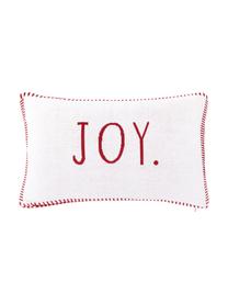 Dwustronna poszewka na poduszkę Jolanda, 100% bawełna, Czerwony, kremowobiały, S 30 x D 50 cm