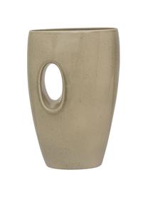 Vase fait main céramique Dappled, Céramique, Beige, Ø 22 x haut. 34 cm