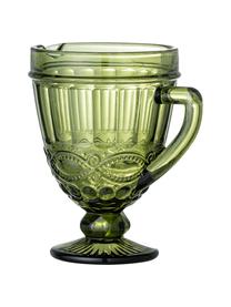 Decanter Florie in groen in landelijke stijl, 300 ml, Glas, Groen, B 20 x H 20 cm, 300 ml