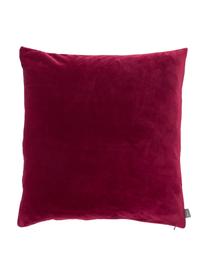 Housse de coussin en velours Smooth, Lie de vin