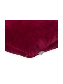 Housse de coussin en velours Smooth, Lie de vin