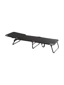 Gartenliege Fiam, Gestell: Aluminium, Bezug: Polyester, Schwarz, L 190 x B 58 cm