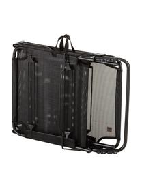 Gartenliege Fiam, Gestell: Aluminium, Bezug: Polyester, Schwarz, L 190 x B 58 cm