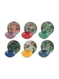 Vajilla Parrot Jungle, 6 comensales (18 pzas.), Porcelana, Multicolor, Set de diferentes tamaños