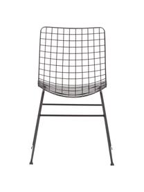 Kovová židle Wire, Kov s práškovým nástřikem, Černá, Š 47 cm, H 54 cm