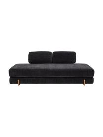 Schlafsofa Groove (3-Sitzer), Bezug: 100 % Polyester Der hochw, Korpus: Kiefernholz, Schichtholz, Beine: Eschenholz, Webstoff Grau, B 202 x T 85 cm