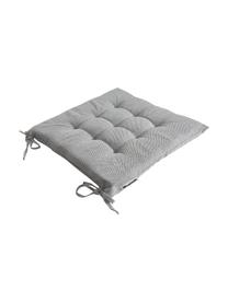 Coussin de chaise d'extérieur gris Olef, 100 % coton, Gris, larg. 40 x long. 40 cm