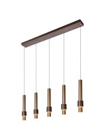 Große LED-Pendelleuchte Margary, Baldachin: Aluminium, beschichtet, Taupe, Dunkelbraun, 103 x 36 cm