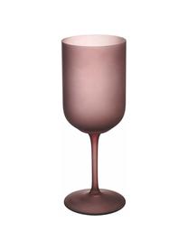 Set de copas de vino Oslo, 6 uds., Vidrio, Blanco, negro, rosa, Ø 8 x Al 21 cm