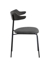 Chaise rembourrée Olympia, 2 pièces, Noir