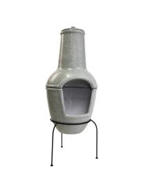 Terrassen-Ofen Cozy, Gestell: Metall, beschichtet, Grau, Ø 44 x H 112 cm
