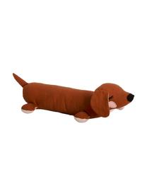 Peluche enfant coton Lazy Puppy, Brun, larg. 50 x haut. 10 cm