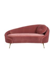 Designer Samt-Sofa I Am Not A Croissant (2-Sitzer) in Pink, Bezug: Polyestersamt 30.000 Sche, Füße: Edelstahl, galvanisiert, Samt Pink, B 165 x T 81 cm