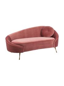 Designer Samt-Sofa I Am Not A Croissant (2-Sitzer) in Pink, Bezug: Polyestersamt 30.000 Sche, Füße: Edelstahl, galvanisiert, Samt Pink, B 165 x T 81 cm