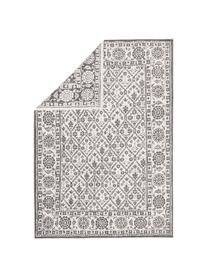 Dwustronny dywan wewnętrzny/zewnętrzny vintage Curacao, Szary, odcienie kremowego, S 80 x D 150 cm (Rozmiar XS)