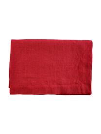 Tovaglia in lino rosso Basic, Lino, Rosso, Per 4-6 persone (Larg. 170 x Lung. 170 cm)