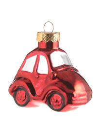 Kerstboomhangersset Santa van glas, 16 stuks, Meerkleurig, Set met verschillende formaten