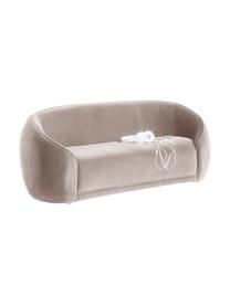 Samt-Kindersofa Austin Mini, Bezug: Samt (90 % Baumwolle, 10 , Gestell: Kiefernholz, Sperrholz, Samt Beige, B 133 x T 50 cm