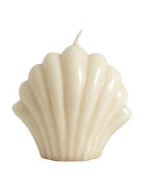 Deko-Kerze Ibo in Shell-Form, Paraffinwachs, Sandfarben, B 13 x H 13 cm