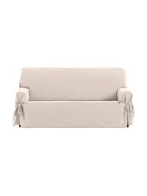Funda de sofá Levante, 65% algodón, 35% poliéster, Beige, 2 plazas (160 x 110 cm)