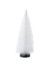Adornos navideños Winter Forest, 2 uds., Plástico, alambre de metal, Blanco, Ø 8 x Al 20 cm