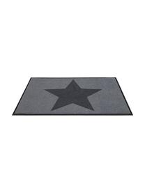 Felpudo Big Star, Parte superior: 100% poliamida, Reverso: caucho, Gris, antracita, L 120 x An 80 cm