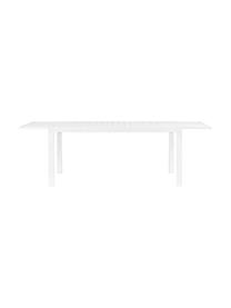 Table de jardin blanche extensible Hilde, de différentes tailles, Blanc, larg. de 160 à 240 x prof. 90 cm