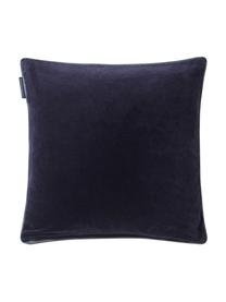 Housse de coussin 50x50 velours Arts & Crafts, Bleu foncé, bleu