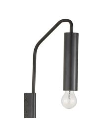 Wandlamp Ida, Gepoedercoat metaal, Zwart, 5 x 35 cm