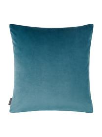 Kussenhoes Pavone met pauwenveren motief, Blauw- en groentinten, 45 x 45 cm