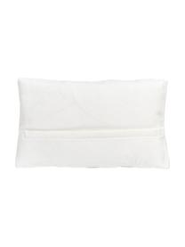 Housse de coussin rectangulaire en tissu blanc crème Norman, Blanc crème, larg. 30 x long. 50 cm