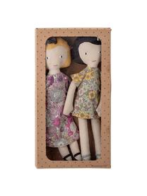 Súprava handrových bábik Girls, 2 diely, Viacfarebná, Š 10 x V 36 cm